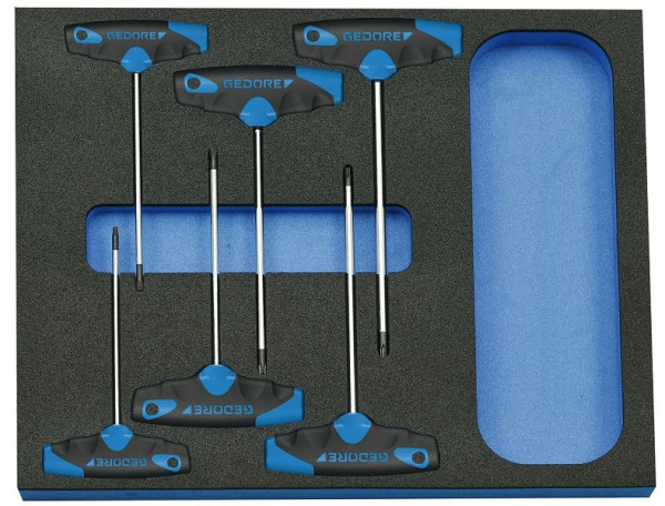 GEDORE Check-Tool-Einlage mit Sortiment Schraubendreher-Satz, 2016559
