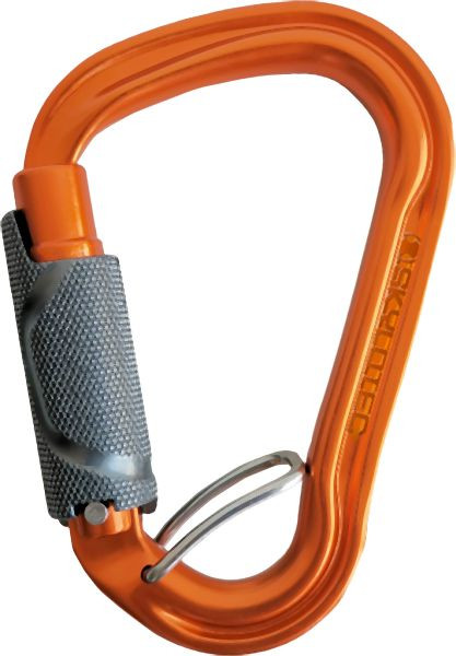 Skylotec HMS-Karabiner aus leichtem Material mit breitem Scheitel und automatischem Double Twistlockverschluss, max. Gateöffnung von 24 mm, H-204-PK