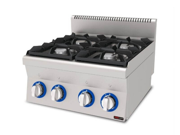 SGS Gastro Gasherd 4 Brenner mit Pilotflamme, 25.2 kW, Premium Serie 600, AGO660