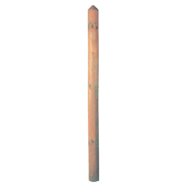 T&J Zaunlatten 5,5 x 120 cm 25er Set, gefräst, gespitzt, kdi braun, für Jäger- und Senkrechtzaun, 17313