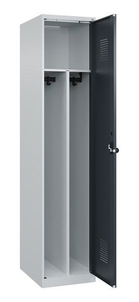 C+P Spind Evolo PLUS, 1 Abteil, 1850x400x500mm, 7035/7016, Verschluss Drehriegel, 049000-12F S10012