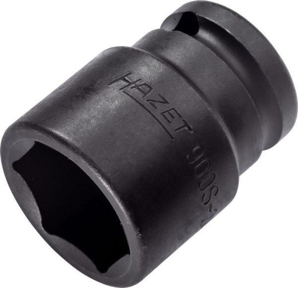 Hazet Schlag-, Maschinenschrauber Steckschlüsseleinsatz, Sechskant, Vierkant hohl 12,5 mm, Außen-Sechskant-Tractionsprofil, 24 mm, 900S-24