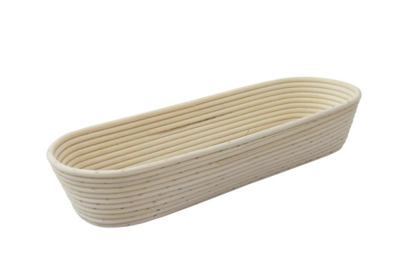 Schneider Brotform / Gärkorb lang mit geflochtenem Boden, runder Kopf 460 x 150 mm, 2000 Gramm, 201430