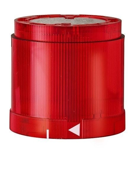 WERMA LED-Dauerlichtelement 24VAC/DC 66 x 70 mm RD- rot, 843.100.55