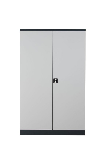 Gürkan Flügeltürenschrank, 42 x 120 x 195 cm, Anthrazit, Lichtgrau, Fachboden Stück 4, FLC.192/N, 112004