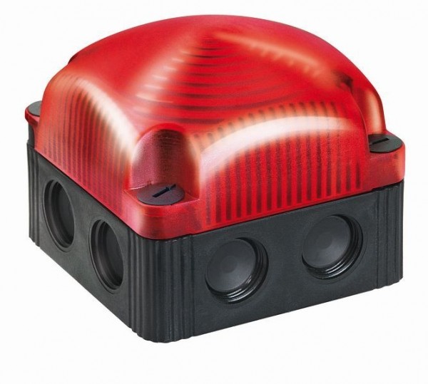 WERMA LED-Dauerleuchte Bodenmontage / Wandmontage 24VDC RD- rot, 853.100.55