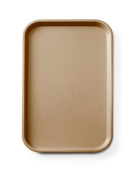 AmerBox Fast-Food-Tablett GN 1/1 Polypropylen, GN 1/1, Braun, 530x325x(H)20mm, 878583