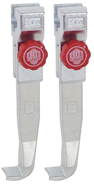 KUKKO 2 schnellverstellbare Abzughaken (Paar), Hakenlänge: 150 mm, 2-152-P
