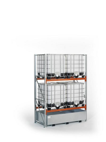 Meta Regalwanne WSR-B 13.22/1000 ohne Gitterrost, verzinkt, LxTxH= 2180x1300x542 mm, 9900001146