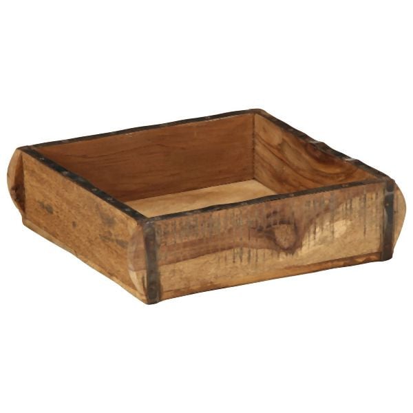 vidaXL Tabletts 4 Stück 31x29x10 cm Massivholz Recycelt, 4019616