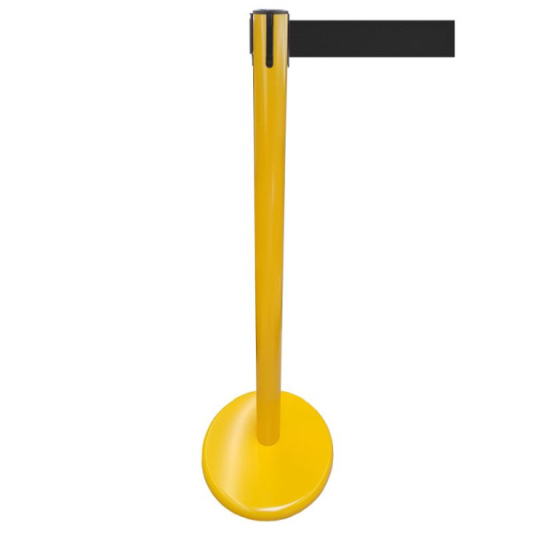 Stein HGS Personenleitsystem -P-Line Future-, Metall/ gelb, schwarz, mit Sicherheitsverschluss (selbstlösend), Gurtlänge: 4 m, 15698-0303