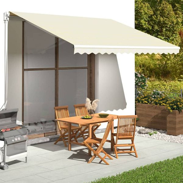 vidaXL Markisenbespannung Creme 4x3,5 m, 311928