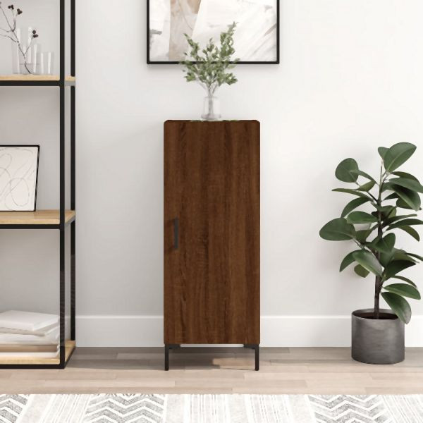vidaXL Sideboard Braun Eichen-Optik 34,5x34x90 cm Holzwerkstoff, 828547