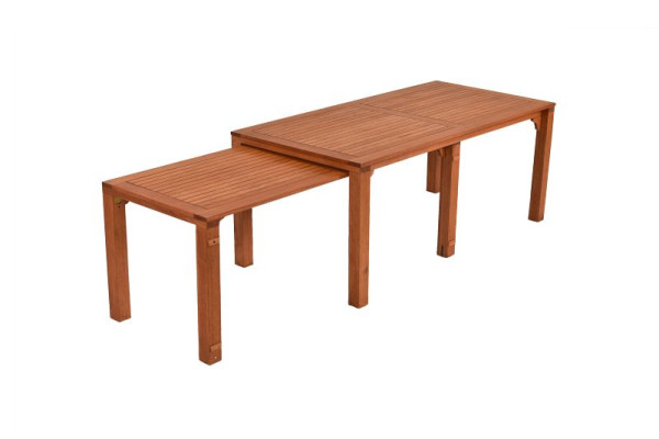 Merxx Flex Ausziehtisch, 185 / 370 x 90 x 73 cm, FSC Eukalyptus, 25133-011