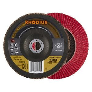 Rhodius TOPline JUMBO SPEED Lamellenschleifscheibe, Durchmesser [mm]: 180, Bohrung [mm]: 22.23, VE: 10 Stück, 209812