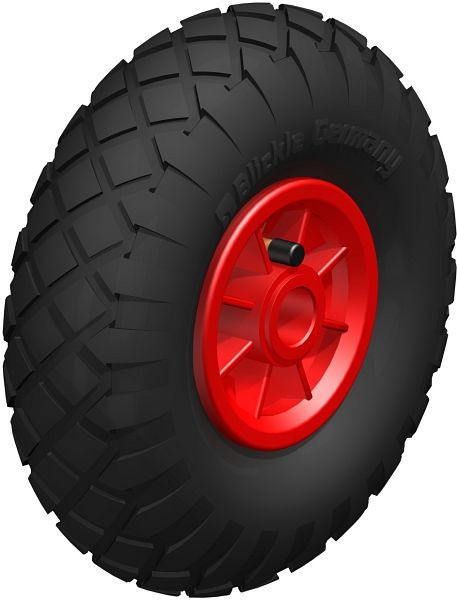 Blickle PK 262/25-75G-ROT Rad, Luftreifen, Schwarz, 450254