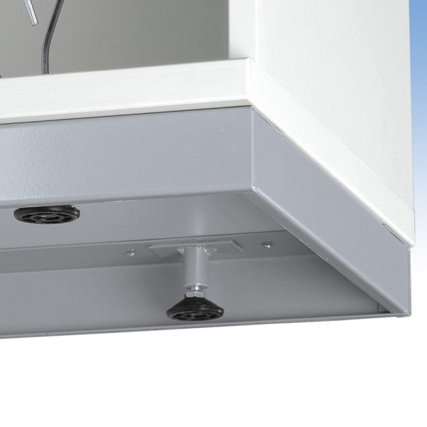 Deskin Stahlsockel MULTI M pro, Metall Alusilber RAL 9006, B 800 x H 50 x T 400 mm, 270210