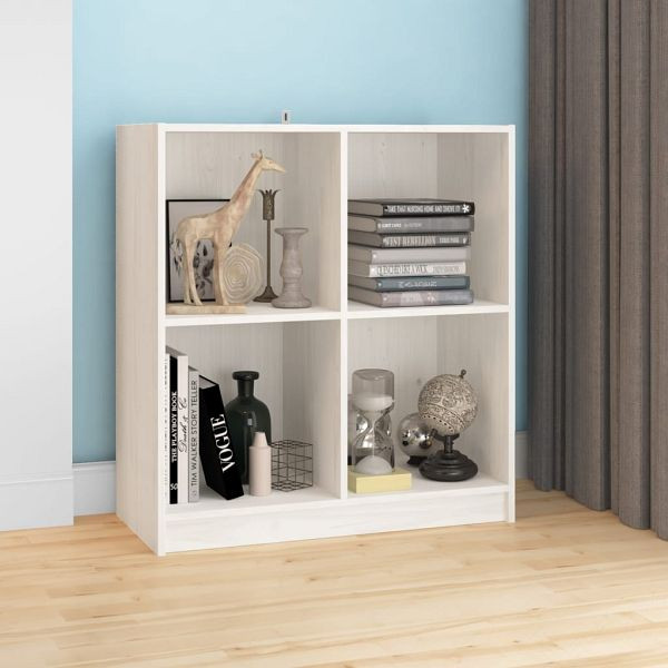 vidaXL Sideboard Weiß 70x33x76 cm Massivholz Kiefer, 809949