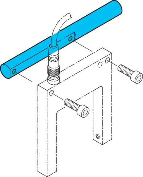 di-soric HS-PH-12-120-V Produkthalter für Gabellichtschranken OGUxx 05x, Edelstahl, 209478