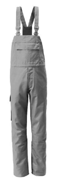 ROFA Latzhose 505, Größe 66, Farbe 127-grau, Gewebe 95, Doppel-Pilot, 95505-127-66