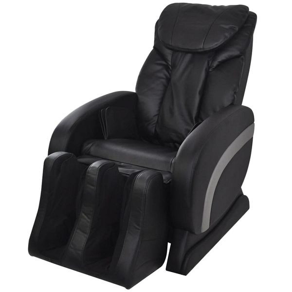 vidaXL Massagesessel Schwarz Kunstleder, Material: Baumwolle: 10%, Polyester: 30%, Polyurethan: 60%, 244300