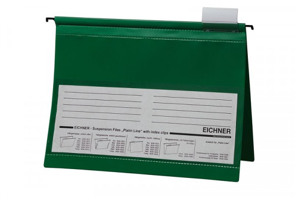 Eichner Hängehefter Platin Line aus PVC, Grün, VE: 10 Stück, 9039-10033