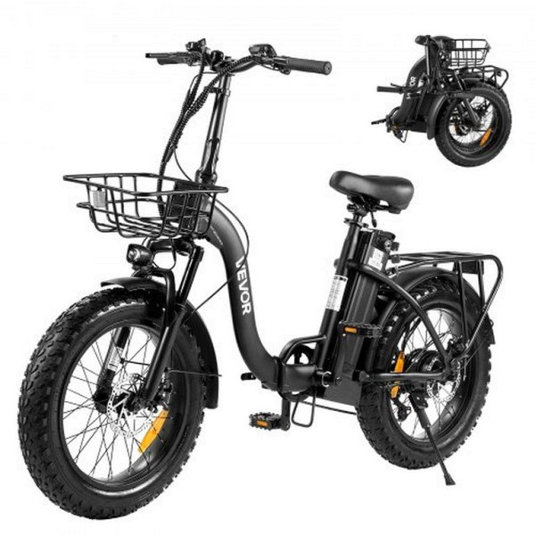 VEVOR Elektrofahrrad 250W, 25 Ah Akku, 36V Motor, 25 km/h, Reichweite bis 70 km, 7-Gang, für Erwachsene, ZDSCSDDZXCWZZ2SETV2