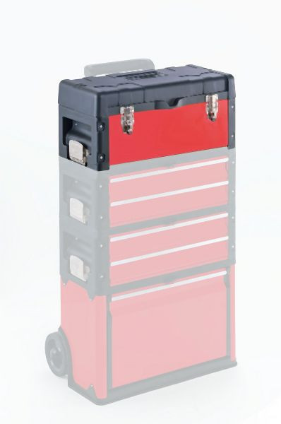 Metra Werkzeugkasten, Trolley Top-Box rot, Kunststoff/Metall Kombination, 10720