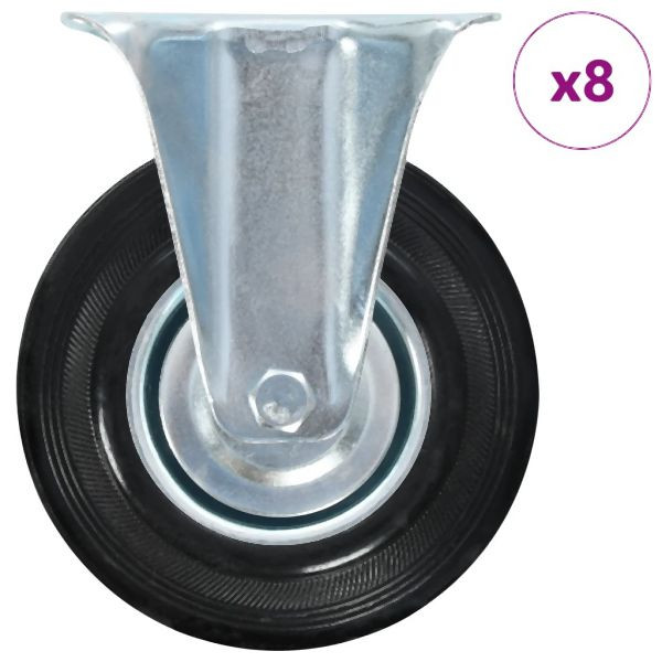vidaXL Verpackungseinheit: 8 Stück Bockrollen 125 mm, 277966