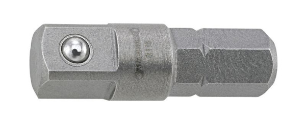 STAHLWILLE Bit-Verbindungsteil handbetätigt 6kant 1/4" Außen-4kant 1/4", Länge 25mm, 31160000
