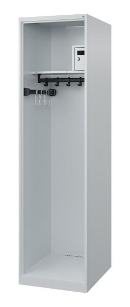 C+P Feuerwehrspind Evolo, Modell FLEXO, 1 Abteil, H1850B500T600 mm, Lichtgrau, 0493315-13 S10000