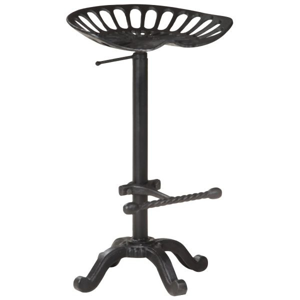 vidaXL Barhocker Schwarz Gusseisen, 321044, 8720286068670