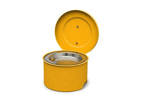 FALCON Kleinteilereiniger aus Stahl, lackiert, mit Eintauchsieb, 4 Liter, 282405