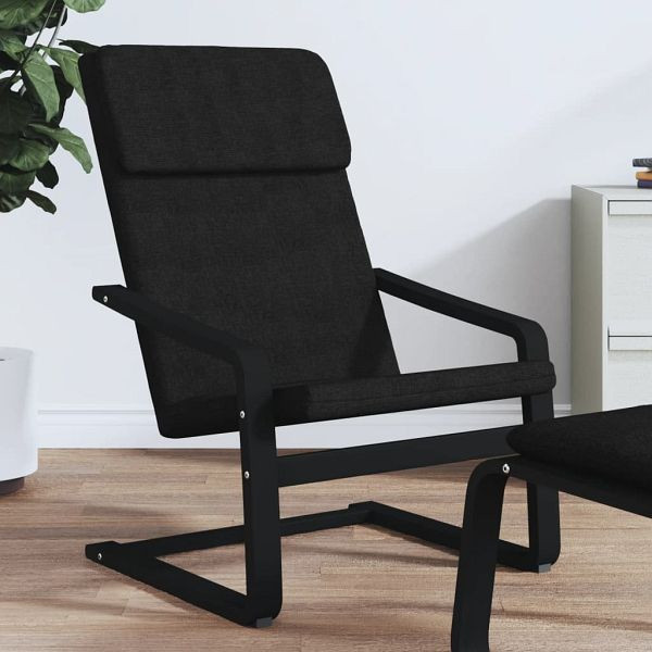 vidaXL Relaxsessel Schwarz Stoff, 351058, 8720845742720