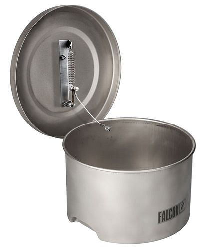 FALCON Kleinteilereiniger aus Edelstahl, lackiert, mit Schmelzlot, 4 l, 314497