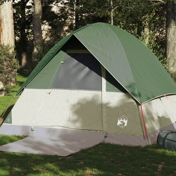 vidaXL Kuppel-Campingzelt 4 Personen Grün Wasserdicht, 94699