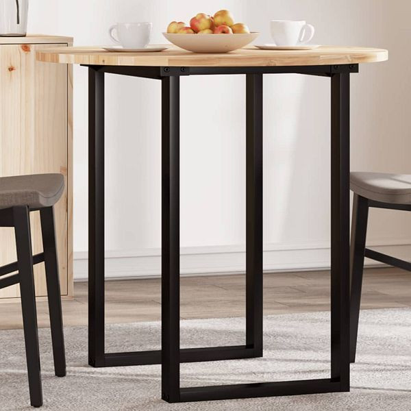 vidaXL Tischplatte Rund Ø80x2 cm Massivholz Akazie, 4008686