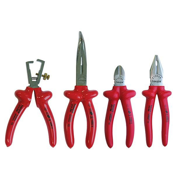 Haupa VDE-Zangensatz 4-teilig, PVC-getaucht, 220126, 4011923077259