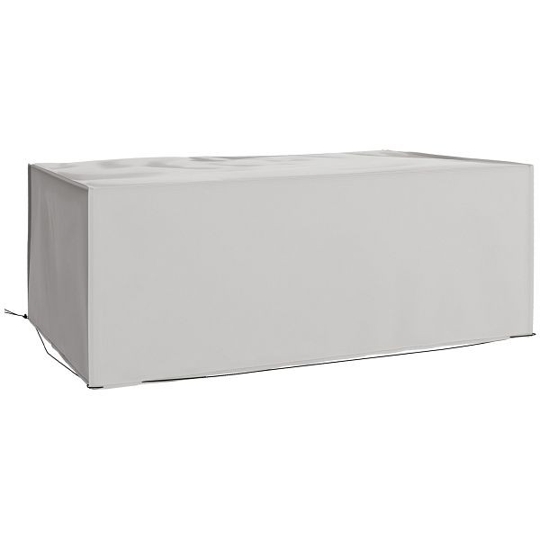 Outsunny Schutzhülle für Gartenmöbel Winterfest Wasserdicht Abdeckung Anti-UV Abdeckplane 600D Oxford 210 x 140 x 80 cm Grau, 84B-385V01GY