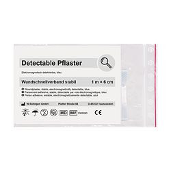 SÖHNGEN Pflasterverband, detectable, 1m x 6cm, 1009090