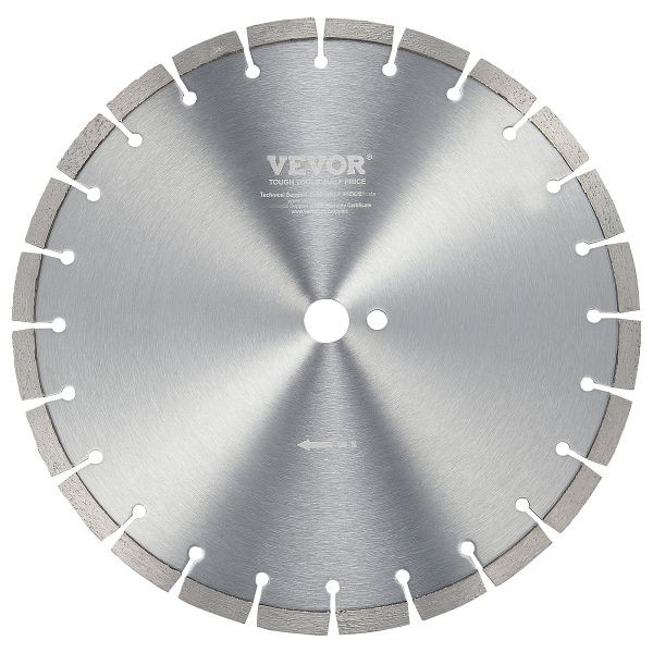 VEVOR Diamant-Sägeblatt Beton-Sägeblatt Nass/Trocken Flache Zähne 35cm, JGSQGJP350MMFQBISV0