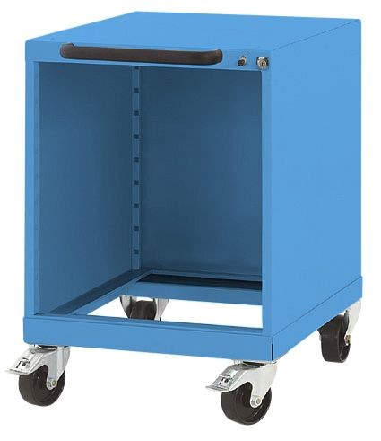 Manuflex Leergehäuse BASETEC mobil, Nutzhöhe 900 mm, in Resedagrün RAL 6011, SP0018.6011