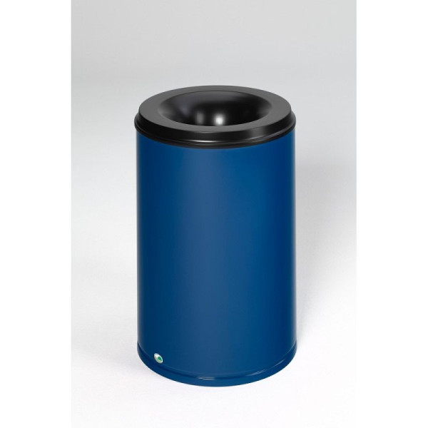 STEIN HGS Papierkorb feuersicher, Enzianblau (RAL 5010), 110 l, 82080.0002
