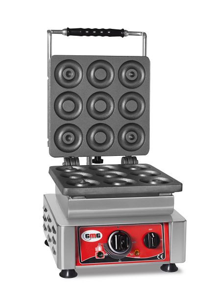 GMG Waffeleisen Donato, 1x (9x 8cm x 1,4cm/2,8cm), wechselbare Backplatte sehr einfach Montage, 50° bis 300°C, leichte Reinigung, WE-09