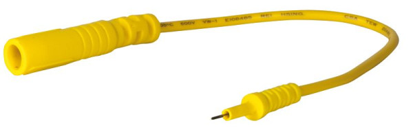 SW-Stahl Prüfkabel Stecker 0,6 mm, gelb, 190 mm, 32225L-12