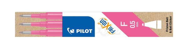 PILOT Tintenrollermine FriXion BLS-FR5 - 0,3 mm, pink, 3er Pack, BLS-FR5-S3-P