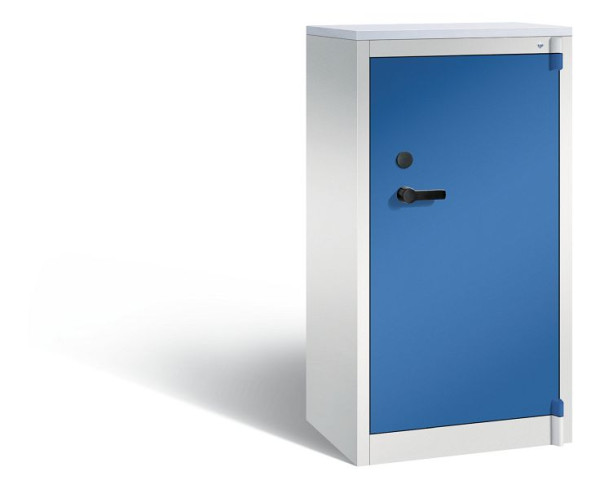 C+P Feuergeschützter Schrank Certos, H1226xB650xT500 mm, Grau/Enzianblau/DBS Hellgrau, 1160-000 S10437