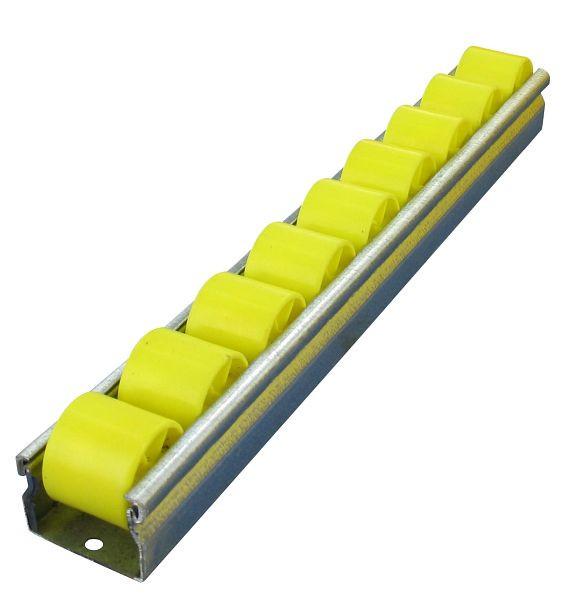 Rollentechnik Röllchenleiste / Rollenleiste komplett KRN 28/25 Länge 1.000 mm nach DIN 9033, Tragfähigkeit [kg]: 8, 700575