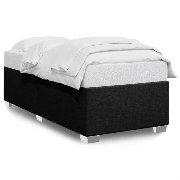 vidaXL Bettgestell Schwarz 80x200 cm Stoff, Polyester, 3284431