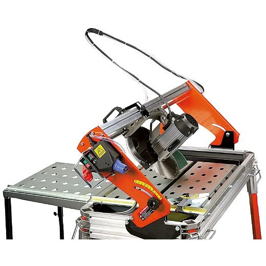 ELMAG Steintrennmaschine PRIME 200S - SET, mit DiaProfi-UNI-Diamantscheibe 350mm mit Laserschnittanzeige und 2-Radsatz, 61134
